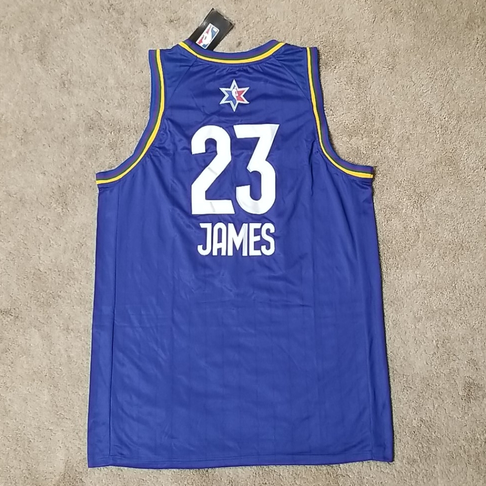 Bron #23 2020 All Star Game Blue Mens New